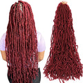 Wholesale Afro Synthetic Soft Locs 36 Inch 14 Inch 24 Inch Blonde Red Soft Locs in Bulk Faux Locs Crochet Hair