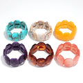 Wholesale Geometric Resin Acrylic Bracelet for Women Casual Fashion Elastic Block Art Bangle Personality Jewelry