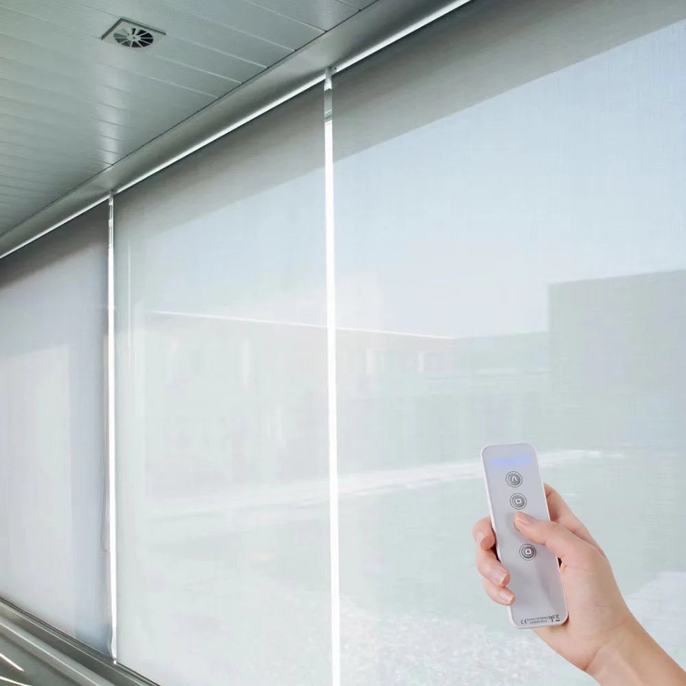 STARDECO Smart Tuya Wifi Motorized Battery Power Blackout Window Blind Automatic Electric Control Motorized Roller Shade