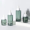 30ml 50ml 100ml Tincture Bottles Withe Dropper Silkscreening Colors Luxury Oil Cometic Pet Green Glass Dropper Bottle