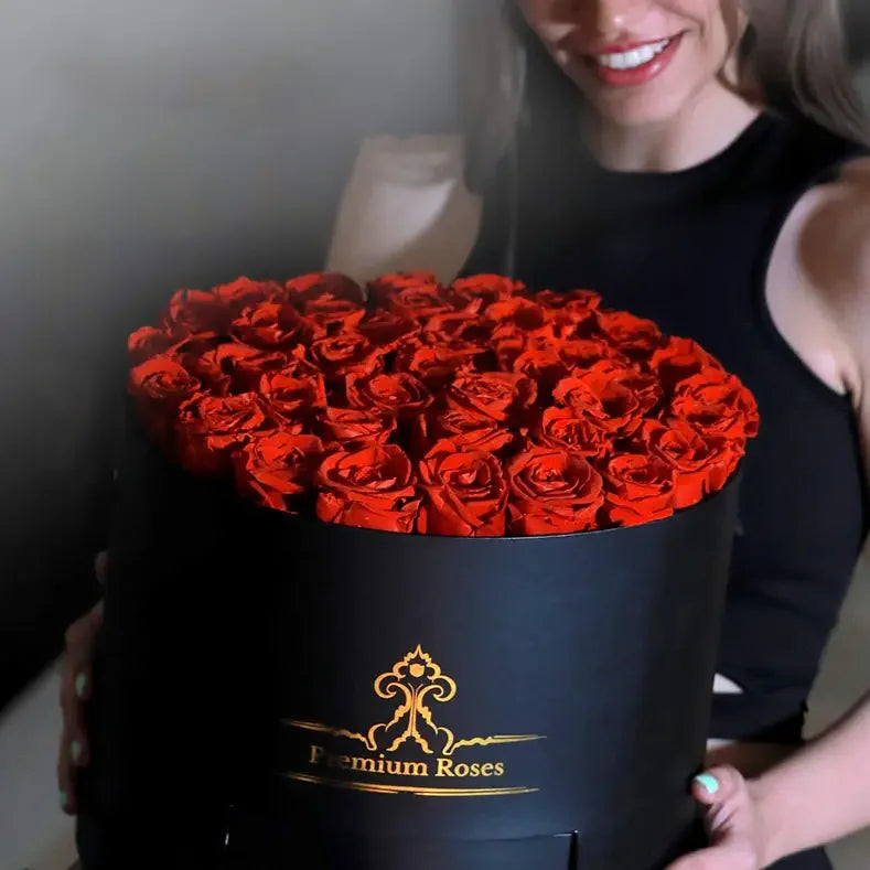 Double Layer Cardboard  Round Cylinder Flower Box With Custom Logo Print I love Mom Flower  Box for  Gift