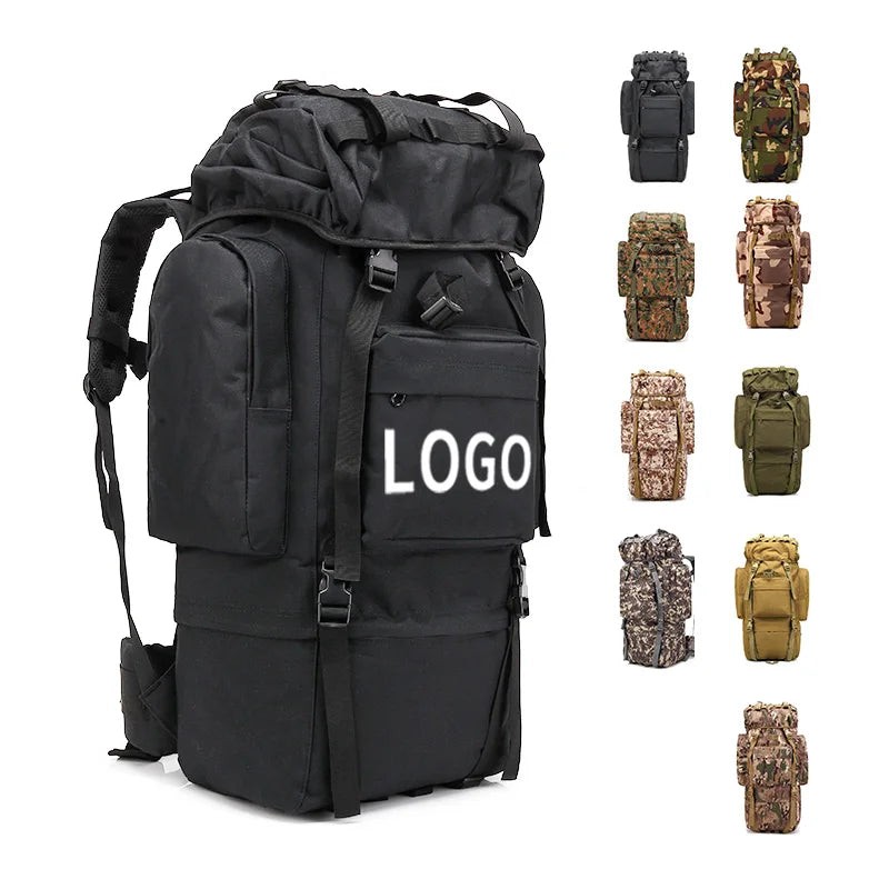 Low Moq 900d Oxford Tactical Backpack 65l Waterproof Molle Outdoor Tactical Backpack