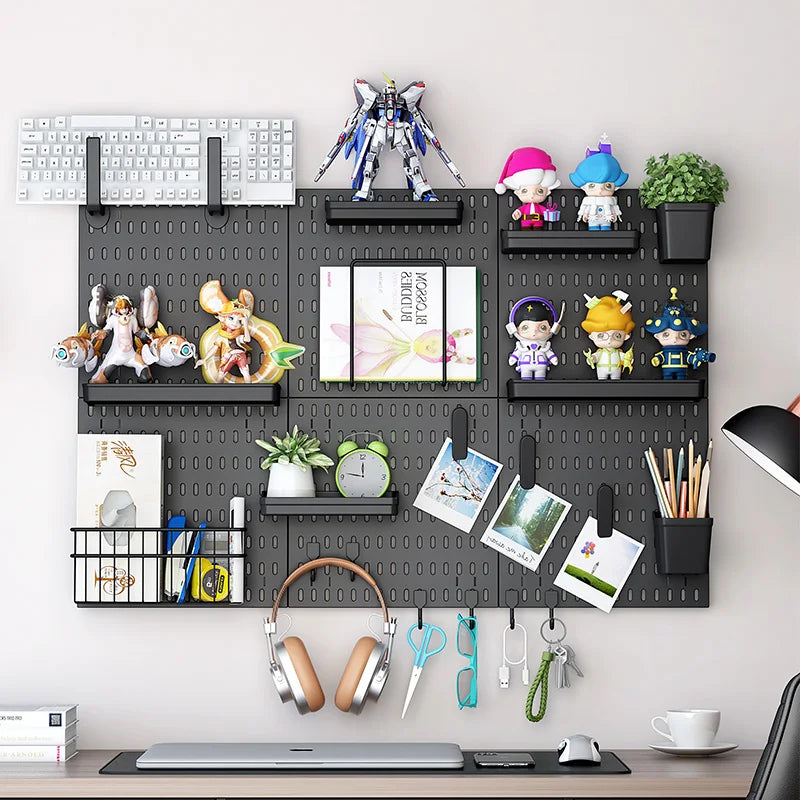 DIY Plastic Pegboard Accessories No  Installation Hanging Accessories Pegboard Rack With Hook