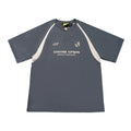 Wholesale Men's Grey Soccer Jersey Custom Logo Printed Breathable Lightweight Quick-Dry Oversized High Street Style