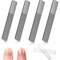Black Nano Glass Nail Shiner Crystal Nail Shine Buffer Polisher with Case
