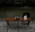 2025 Spot Camping Barbecue Picnic Table Outdoor Folding Table Floor Stand Portable Egg Roll Table
