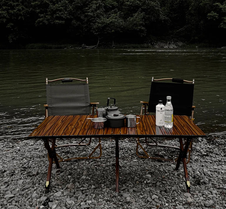 2025 Spot Camping Barbecue Picnic Table Outdoor Folding Table Floor Stand Portable Egg Roll Table