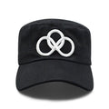 Cotton Flat Sports Cap Custom Flat Top Cap Patrol Security Cap