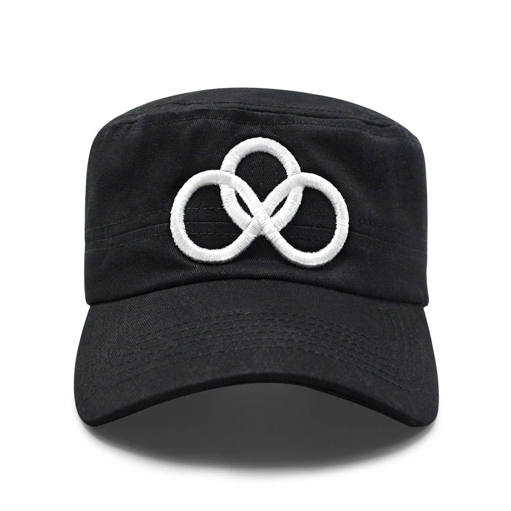 Cotton Flat Sports Cap Custom Flat Top Cap Patrol Security Cap