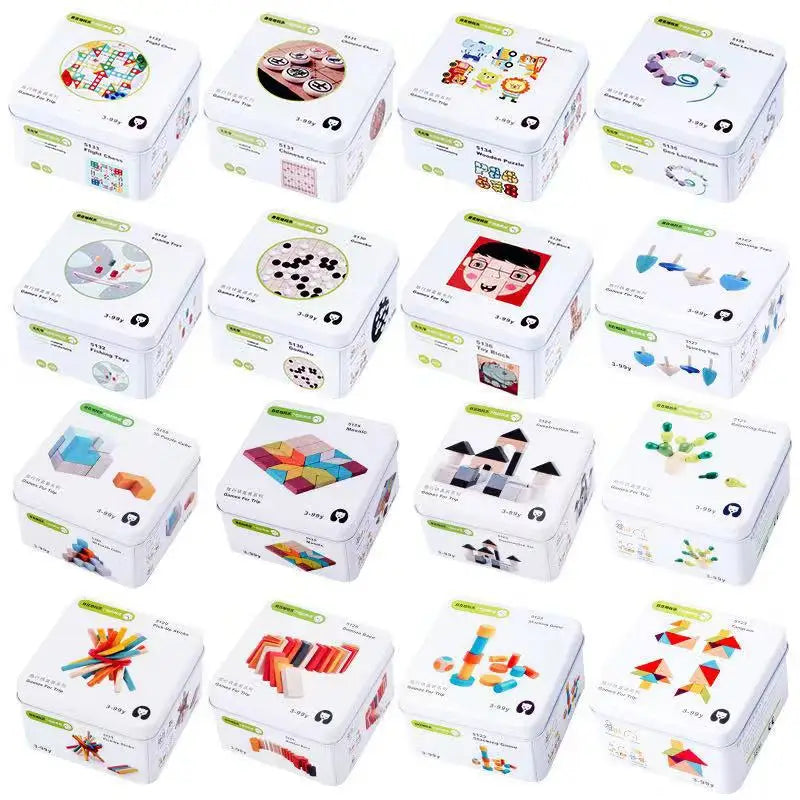Early Learning Education Wooden Model Toy Intelligence Building Block Disassembly Hot Cognitive Interactive Game Gift for