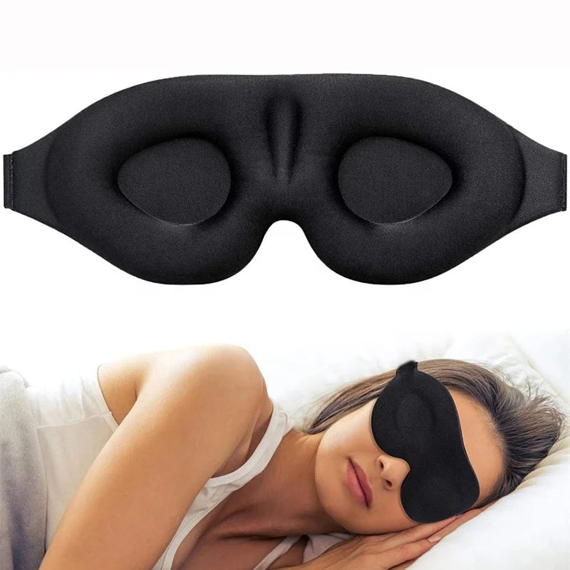 FYD Custom Removable Memory Foam Eyelash Adjustable Sleeping Face Deep Cup Silk 3d Sleep Eye Mask for Eye Lashes