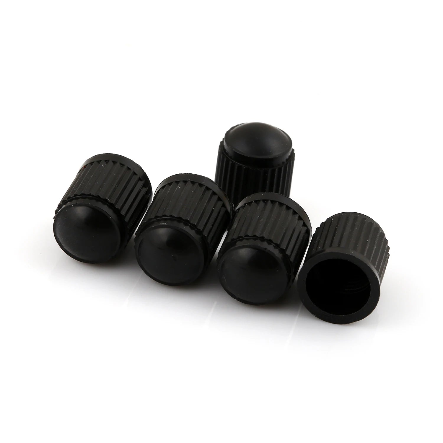 Black Color Cheap Tire Valve Stem Dust Caps Tire Valve Schrader Plastic Tire Valve Caps