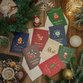 6 Design Christmas Card  Greeting Card With Envelopes  Vintage  Eve Greeting Cards