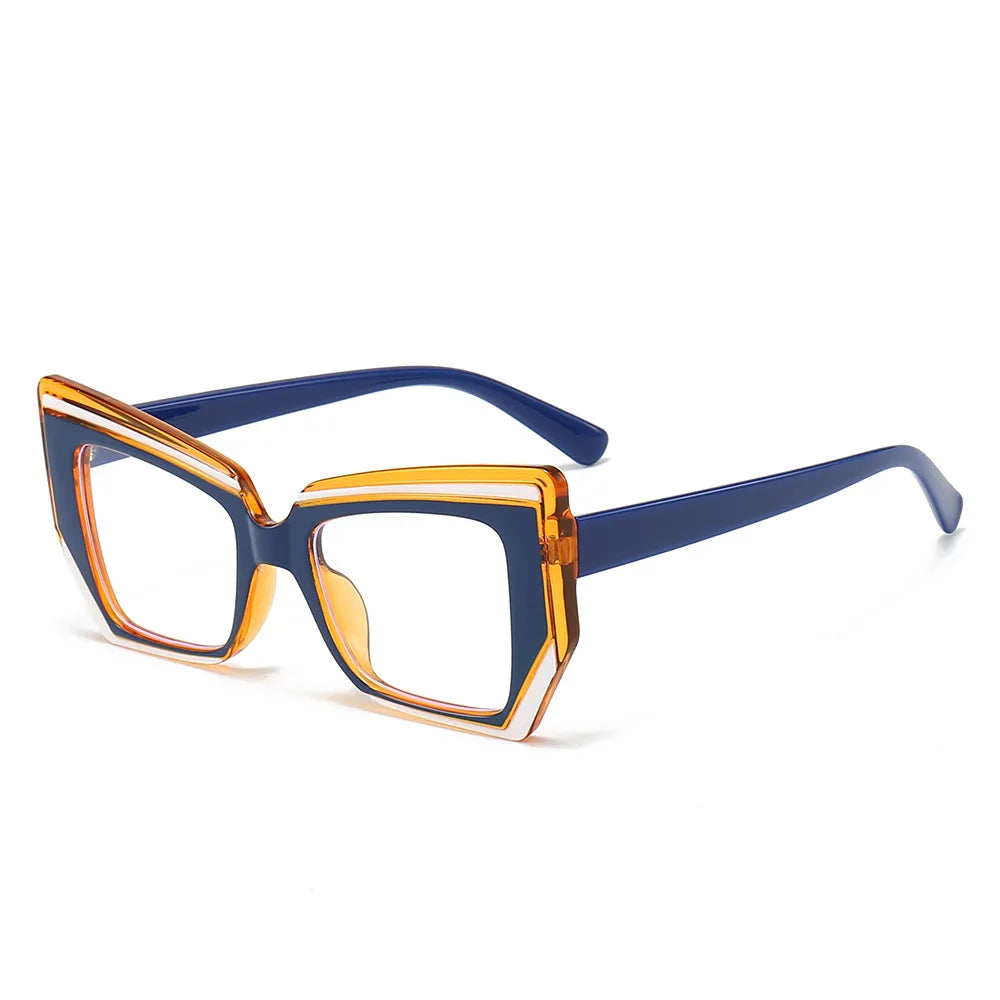 2025 Ready to Ship TR90 Computer Glasses Blue and Yellow Cheap Anti Blue Light Glasses for Men