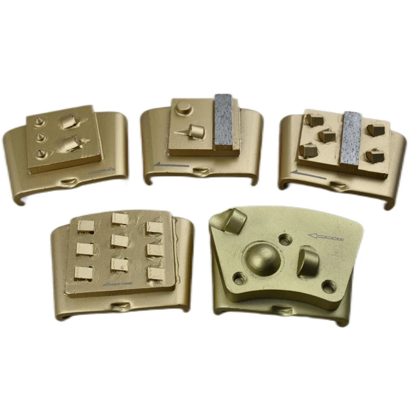 EZ Change PCD Segments Metal Bond Concrete Floor Grinding  Diamond Grinding Shoes PKD for Epoxy Coating Removal