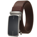 LQbelt Fashion Men's Canvas Belt Scroll Automatic Buckle Belts No Ratchet Belt Polyester Outdoor Wholesale Factory