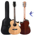 Aiersi Brand Handmade Cutaway Steel String Acoustic Guitar  for Sale