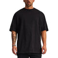 Men Short Sleeve O-neck 200gsm Cotton T-shirt Solid Color Simple Loose Casual Hot Sale Men's Pullover Tops T-shirt