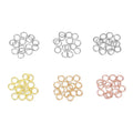 S925 Sterling Silver Gold Plated Open Jump Rings for Jewelry Making MegaBDM