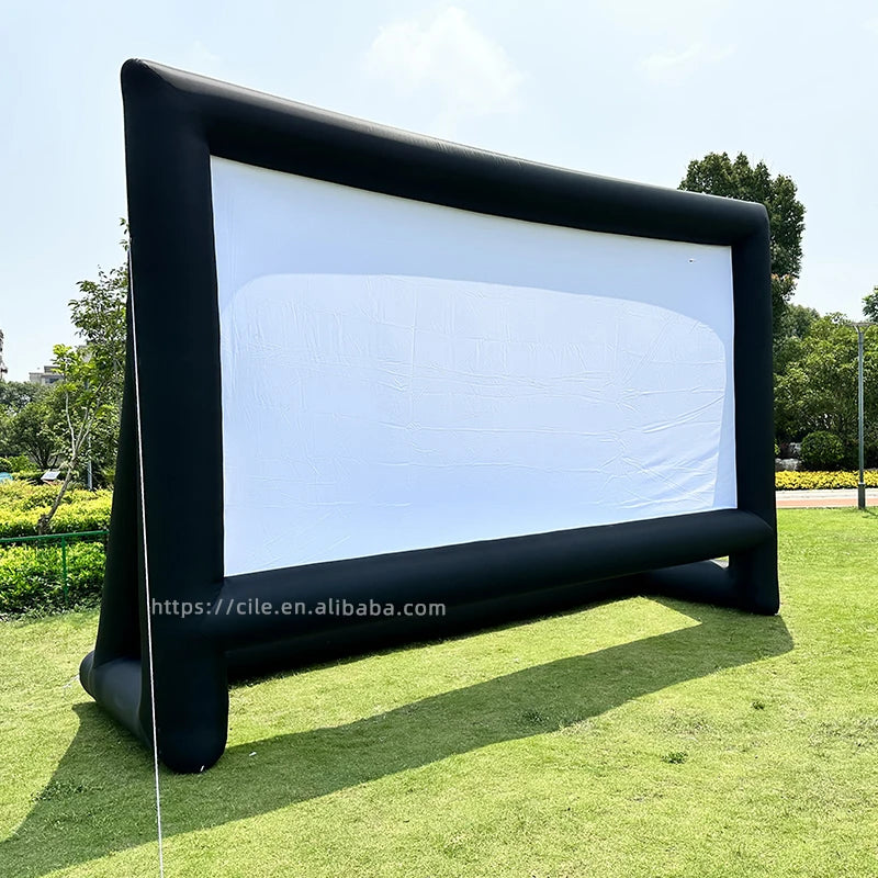 14ft 16ft 20ft 24ft Inflatable Outdoor Movie Screen Cinema for Backyard Party Projector Screen Arch with Blower Accessory