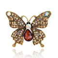 AG060 Fashion Rhinestones Butterfly Brooches Women Insect Butterfly Brooch Europe and America Jewelry Wholesale