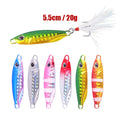 Guosong Popular Slow Pitch Jig Bait Luminous Metal Jig Fish Lures