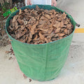 Heavy Duty Home and Yard Waste Bag 45-Gallons Woven PP with Reinforced Carry Handles Garbage Can
