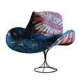 Men Paper Straw Cowboy Hat USA American Painting Shapable Brim Sombreros Texas Western Cowboy Straw Hat Men