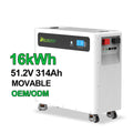 CE ROHS Moveable Floor 51.2V 200ah 300ah 600Ah 10kwh 15kwh 30kWh Lithium Battery Pack Home Solar Energy Storage System