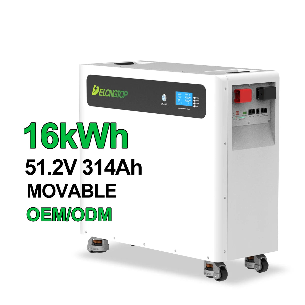 CE ROHS Moveable Floor 51.2V 200ah 300ah 600Ah 10kwh 15kwh 30kWh Lithium Battery Pack Home Solar Energy Storage System