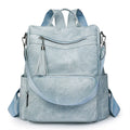 Women's Designer Mini Pu Leather Bagpack with Candy Pattern Waterproof Zipper Closure Fashion College Students Polyester Lining
