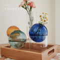 Home Decoration Spherical Hydroponic Tabletop Flowers Vase Modern Nordic Glass Vases