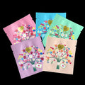 Customized Printing Heat Seal Biodegradable Kraft Paper 3 Side Pouch Tea Coffee Bags Sample Sachet Packaging