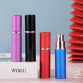 New Style Empty Bottle Supplier 10ml Women Travel Aluminum Container Red Black Glass Spray Perfume Bottle