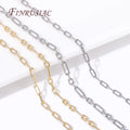 High Quality 14K Gold Plated Brass Metal Square Thin Chains DIY Jewelry Making Spool Chains for Necklaces & Bracelets