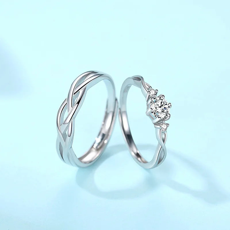 Advanced 925 Silver Moissanite Proposal Ring Elegant and Luxurious Jewelry