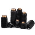 18-8 Stainless Steel  Brass Tip Hex Socket Dog Point Set Screw Grub Screw