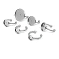 Adjustable Glass Cabochons Cameo Base Setting Stainless Steel Blank Ring Bezel Trays Diy Jewelry Findings