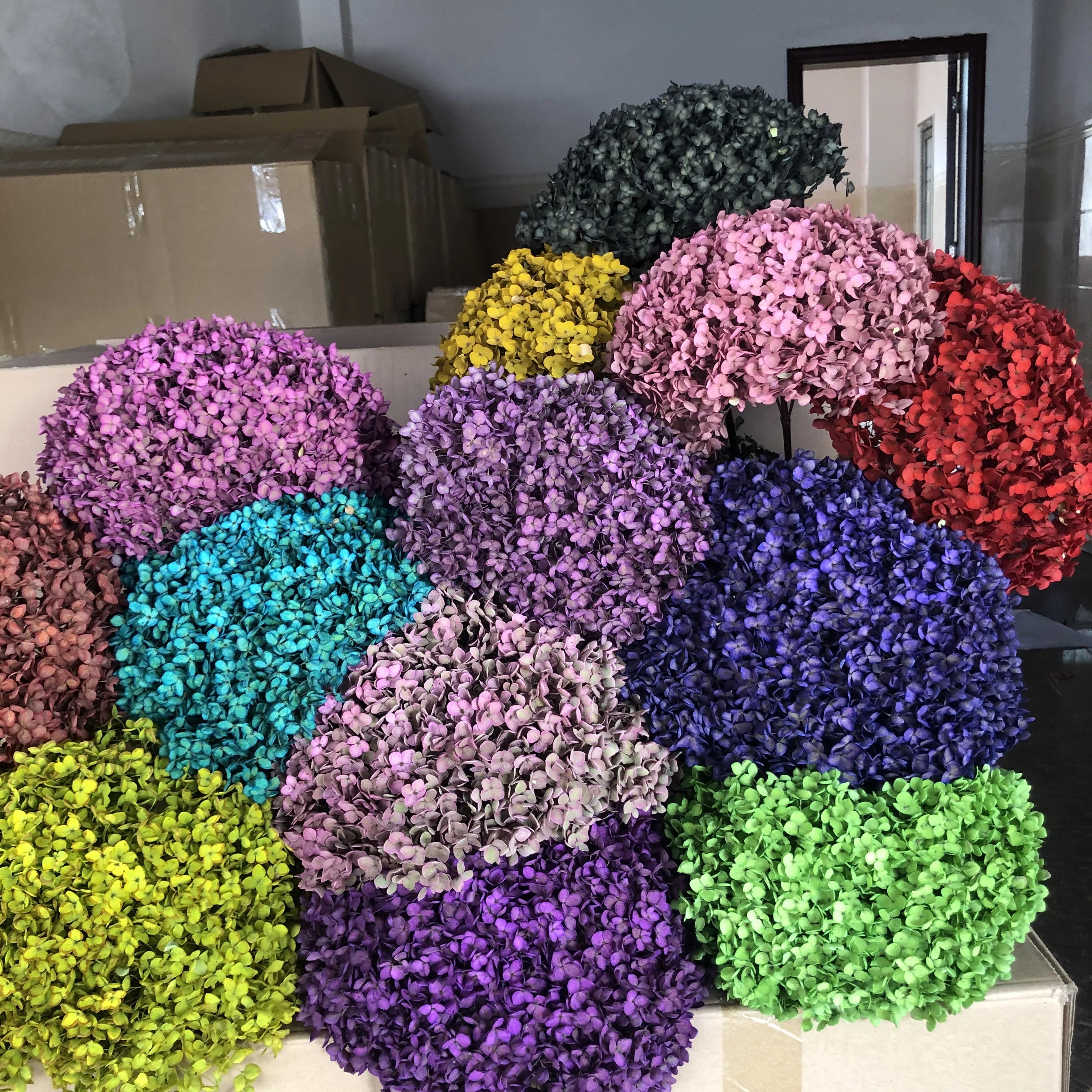Wholesale Eternal Single Hydrangeas Preserved Flower 2020 Valentine Mother's Day Gift Long Lasting Elegant Opp Bag 40