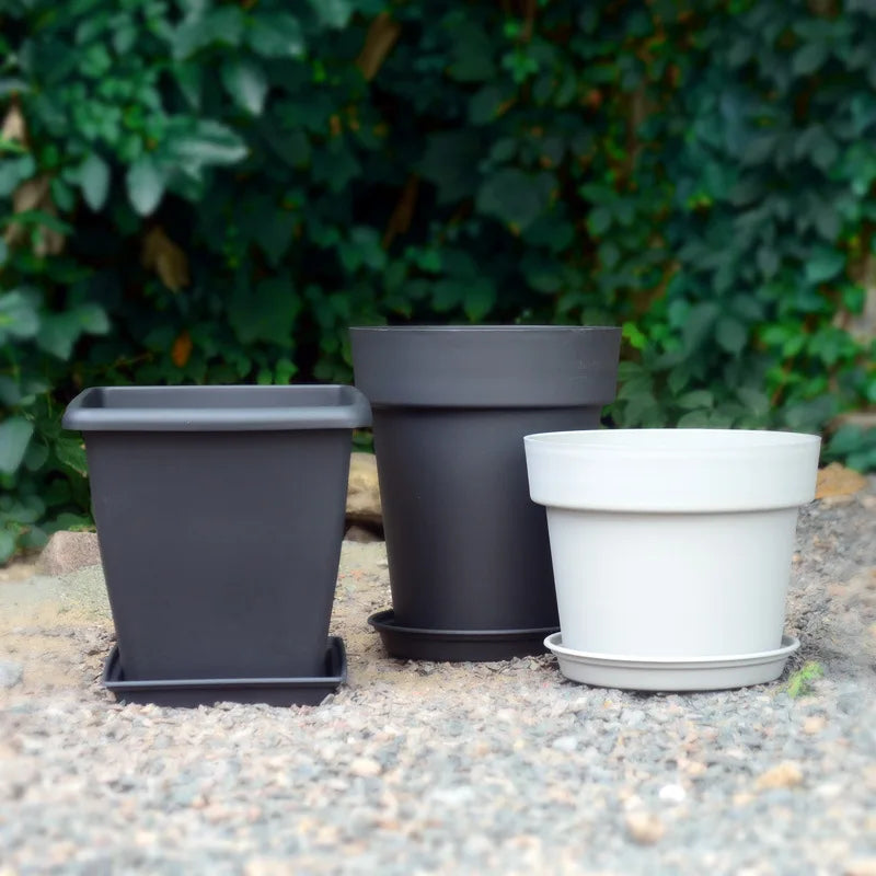 Wholesale Outdoor Round Plastic Large Plant Pots Planters Flower Pots