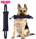 Professional Dog Training Supplies Nyoln 2 Handles Tear-resistant Fabric Dog Bite Tug Toys Large Dog Training Bite Sticks