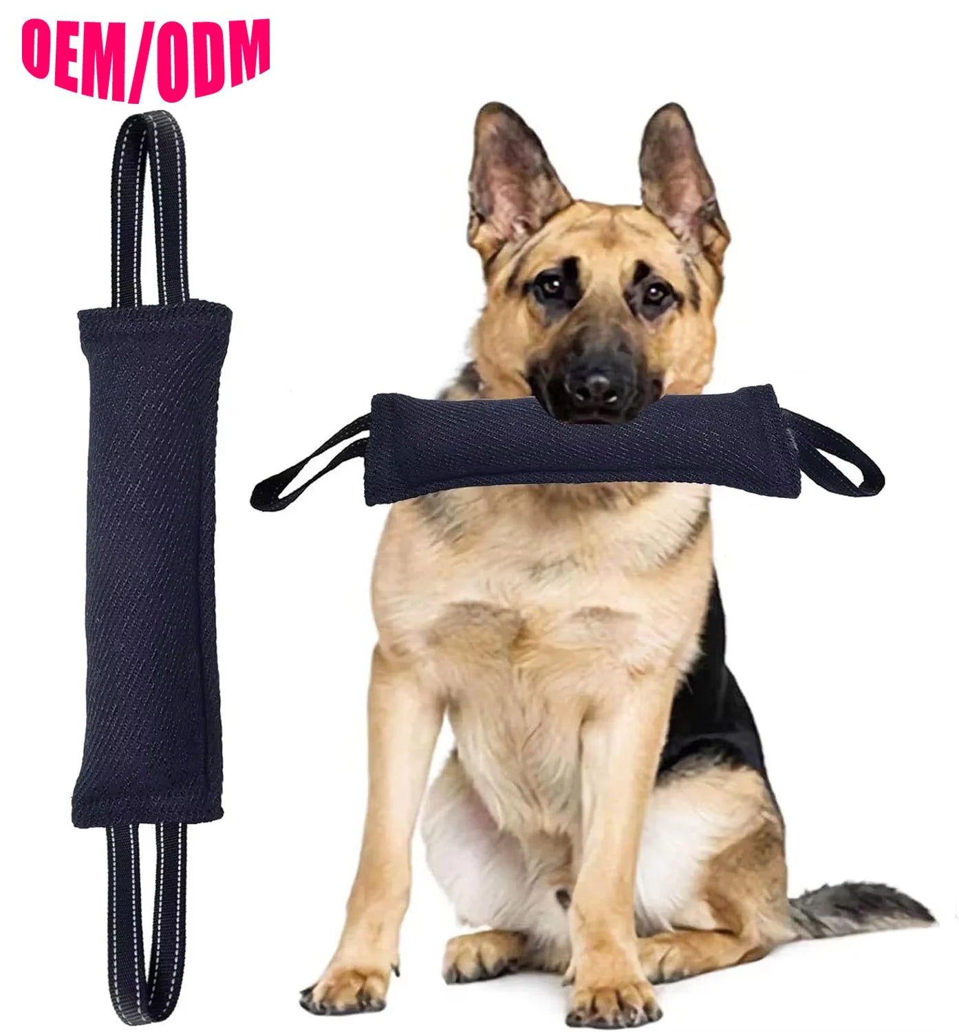 Professional Dog Training Supplies Nyoln 2 Handles Tear-resistant Fabric Dog Bite Tug Toys Large Dog Training Bite Sticks