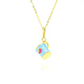 Go Party Fashion Personalized Enamel Heart Pendant Necklace Cute Coffee Tea Cup Charm Necklaces Copper Plated Gold Necklaces