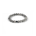 2024  Wholesale Natural Grey Map jasper Healing Gemstone Cube Hematite Beaded Bracelet Jewelry for Men