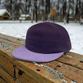 Custom Corduroy Baseball Cap Two-Tone 5-Panel Soft Crown Unstructured HatAdjustable PU Strap Closure for Wholesale Bulk Order