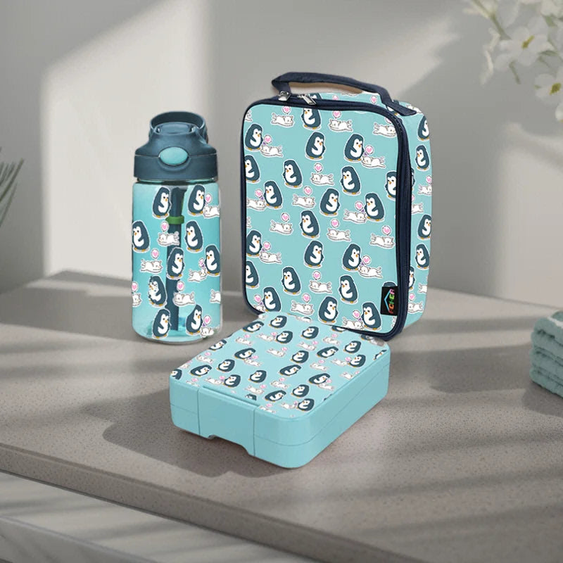 Oumego F1 Lunch Box Kids Feeding Set Portable Bentobox Leak Proof Microwavable 1-3L Capacity