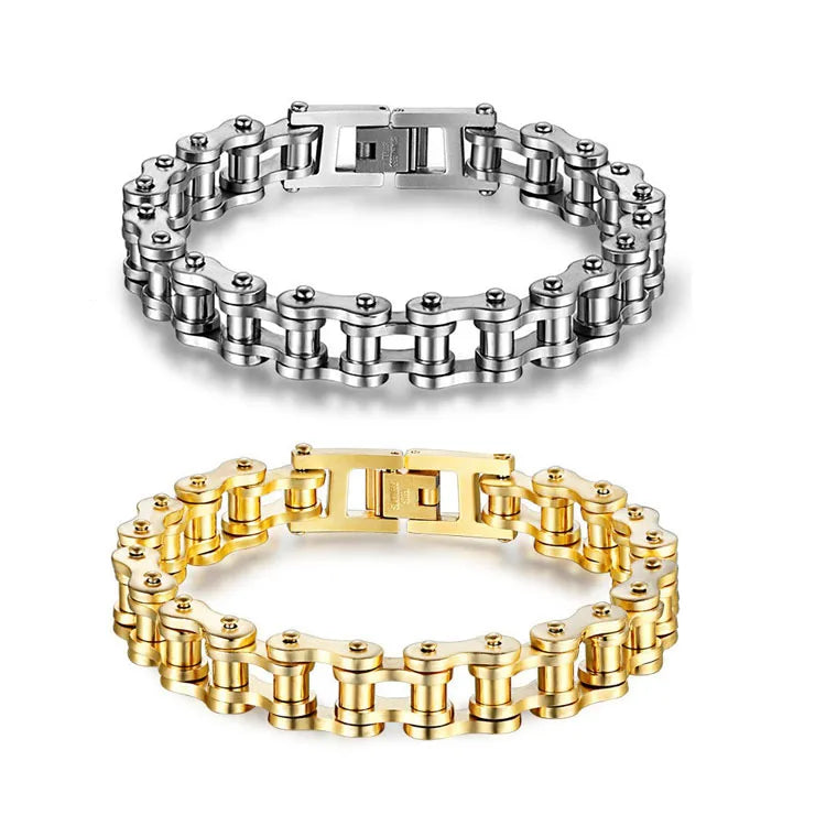Zhongzhe Jewelry PUNK Biker Men's Bracelet 316L Stainless Steel Fashion Jewelry Bike Bicycle Chain Bracelets Jewellery for Men