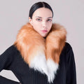 Wholesale Crystal 80cm Large  fox Tail Fluffy Cheap fox Fur Tail Scarf