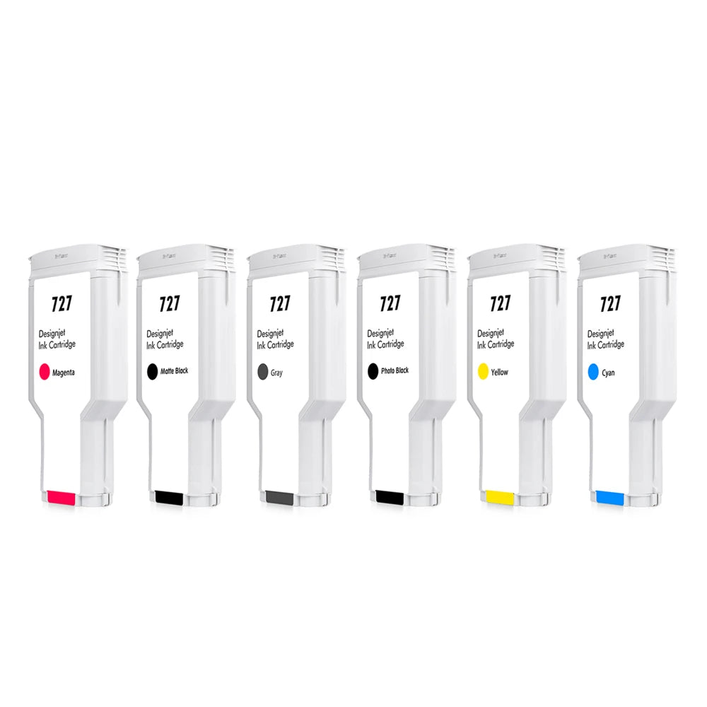 OCBESTJET Best Price 727 Remanufactured Original Ink Cartridges 300ml for HP T920 T1500 T2500 T930 T1530 T2530 Printer