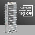 10%off Metal Colors Nail Display Stand Nail Polish Floor Display Cabinet Stand Customized Polish Rack Nail Polish Shelf